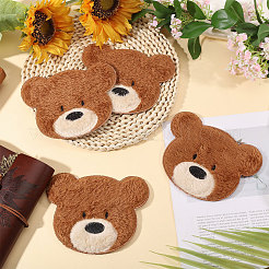Computerized Embroidery Polyester with Fur Iron on/Sew on Patches&nbsp;DIY-WH0671-397B