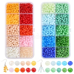 1500Pcs 10 Styles Imitation Jade Glass Beads&nbsp;DGLA-YW0001-41