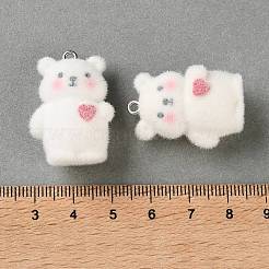 Flocking Opaque Resin Pendants&nbsp;RE-CBA4F9B-06