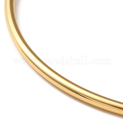 Ion Plating(IP) 304 Stainless Steel Simple Plain Bangle for Women High Polished&nbsp;BJEW-F461-01B-G