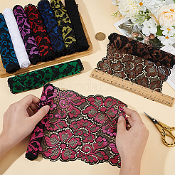 10Pcs 10 Colors Polyester Elastic Lace Trim&nbsp;OCOR-BC0007-57