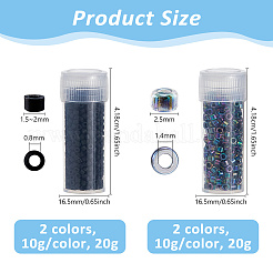 40G 4 Styles Glass Seed Beads&nbsp;SEED-DC0001-22