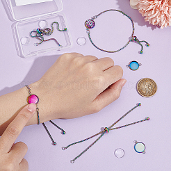 DIY Blank Dome Link Bracelet Making Kit&nbsp;DIY-UN0005-33