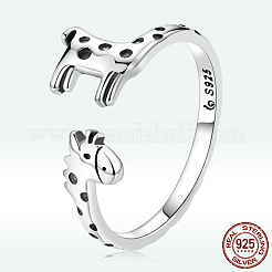 Giraffe 925 Sterling Silver Adjustable Cuff Rings for Women&nbsp;FS-WG500B7-01