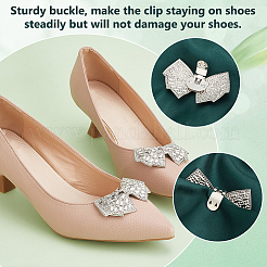 2Pcs Alloy Shoe Buckle Clips&nbsp;FIND-FG0003-10C