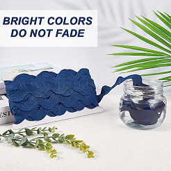 10 Yard Polyester Wavy Fringe Trim Ribbon&nbsp;SRIB-GF0001-38B