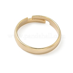 Adjustable Brass Finger Rings Components&nbsp;KK-K414-09G