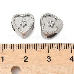 304 Stainless Steel European Beads&nbsp;STAS-D307-02B-P