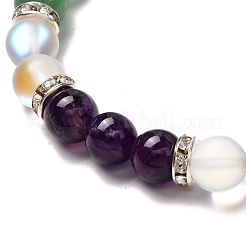 Tree of Life & Lotus Stretch Bracelets Set for Men Women&nbsp;BJEW-JB06723