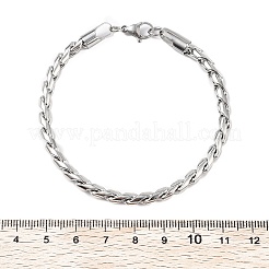 304 Stainless Steel Rope Chain Bracelets for Men Women&nbsp;BJEW-Q038-04P