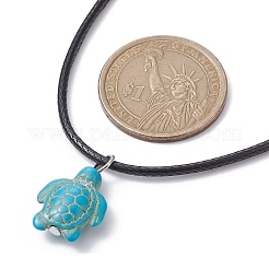 Synthetic Turquoise Pendant Necklaces&nbsp;NJEW-JN04531-01