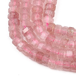 Natural Strawberry Quartz Beads Strands&nbsp;G-G345-C22-2x4mm