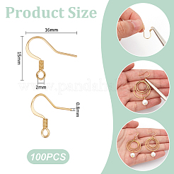 100Pcs 316 Surgical Stainless Steel French Earring Hooks&nbsp;STAS-UN0058-63