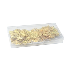 64Pcs 8 Styles Iron Filigree Joiners&nbsp;FIND-FS0003-18