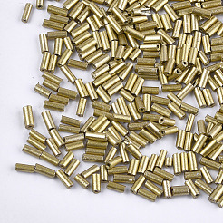 Electroplate Glass Bugle Beads&nbsp;SEED-S029-02B-04