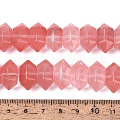 Cherry Quartz Glass Beads Strands&nbsp;G-T142-60