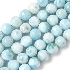 Natural Larimar Beads Strands&nbsp;G-B141-01-10mm