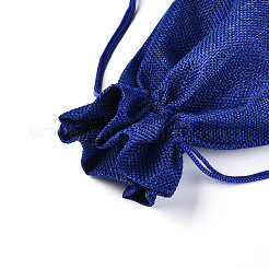 Rectangle Polyester Imitation Burlap Packing Pouches&nbsp;ABAG-N009-01A-07