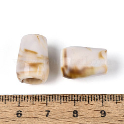 Two Tone Opaque Acrylic European Beads&nbsp;OACR-N157-05
