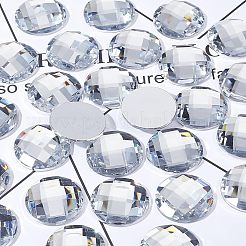 80Pcs Imitation Taiwan Acrylic Rhinestone Flat Back Cabochons&nbsp;GACR-FG0001-09