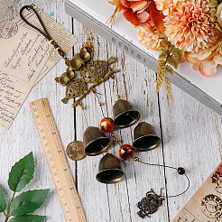 Owl Alloy Wind Chimes&nbsp;HJEW-WH0036-72