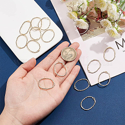14Pcs Brass Open Back Bezel Pendants&nbsp;KK-BC0008-87