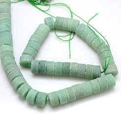 Natural Frosted Gemstone Green Aventurine Beads Strands&nbsp;G-L158-02