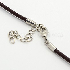 Leather Cord Necklace Making&nbsp;MAK-F002-09
