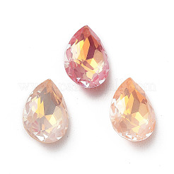 Electroplate K9 Glass Rhinestone Cabochons&nbsp;RGLA-M016-B01-AM