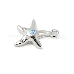 Brass Micro Pave Cubic Zirconia Charms&nbsp;KK-M326-20B-P