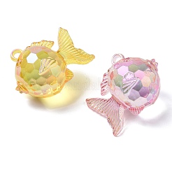 Electroplate Transparent UV Plating Acrylic Pendants&nbsp;OACR-I014-12
