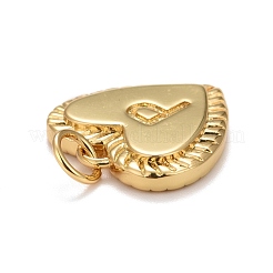Rack Plating Real 18K Gold Plated Brass Pendants&nbsp;KK-E260-01G-P