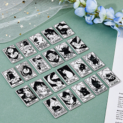 22Pcs 22 Style Tarot Theme Printed Acrylic Pendants&nbsp;MACR-HY0001-08