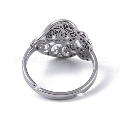 Non-Tarnish 201 Stainless Steel Finger Rings&nbsp;RJEW-C074-08P