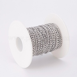 Tarnish Resistant 304 Stainless Steel Curb Chains&nbsp;CHS-F003-03P-B
