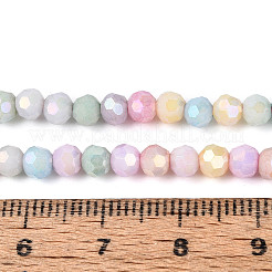 Anti-Tarnish Electroplate Glass Beads Strands&nbsp;X-EGLA-T021-4mm-15-11