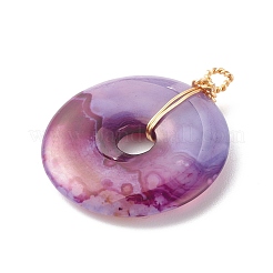 Natural Striped Agate/Banded Agate Pendants&nbsp;PALLOY-JF01216