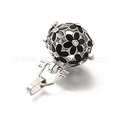 Alloy Crystal Rhinestone Bead Cage Pendants&nbsp;ENAM-M047-04P-A