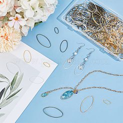 270Pcs 9 Styles Brass Linking Rings&nbsp;KK-OC0001-50