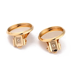 304 Stainless Steel Clip-on Earring Setting&nbsp;STAS-L244-50B-G