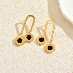 201 Stainless Steel Enamel Stud Dangle Earrings for Women&nbsp;CG3139