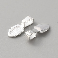 925 Sterling Silver Pinch Bails&nbsp;STER-WH0001-18S