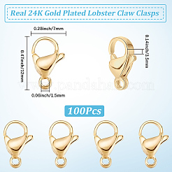 100Pcs 304 Stainless Steel Lobster Claw Clasps&nbsp;STAS-BBC0009-39D-G