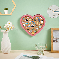 Wood Wall Jewelry Display Cork Tray&nbsp;AJEW-WH0348-466A