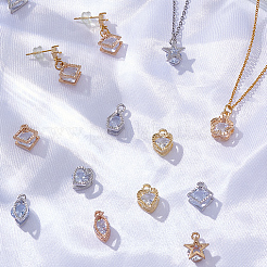 80Pcs 16 Styles Alloy Pendants&nbsp;ZIRC-SP0001-12