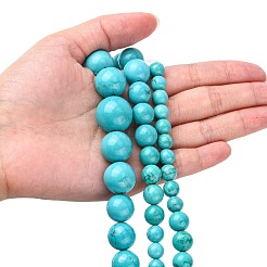 Natural Magnesite Graduated Beads Strands&nbsp;G-F604-01