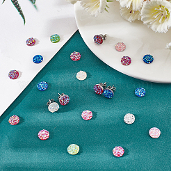 DIY Flat Round Stud Earring Making Kit&nbsp;DIY-CA0003-70