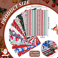 Christmas Theme Cotton Fabric&nbsp;DIY-WH0750-023
