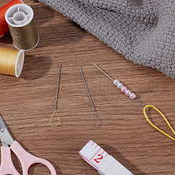 4Pcs 2 Styles Hair Findings Needle&nbsp;TOOL-NB0002-22
