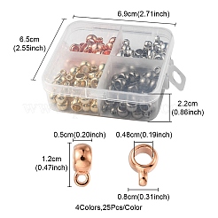 4 Colors CCB Plastic Tube Bails&nbsp;CCB-YW0001-12A